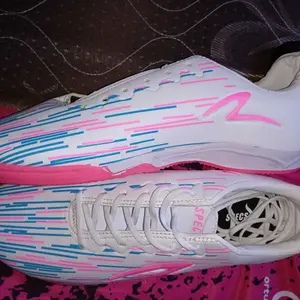 Paket Lengkap Sepatu Futsal Specs Lightspeed Putih Pink Komplit - Pria Wanita