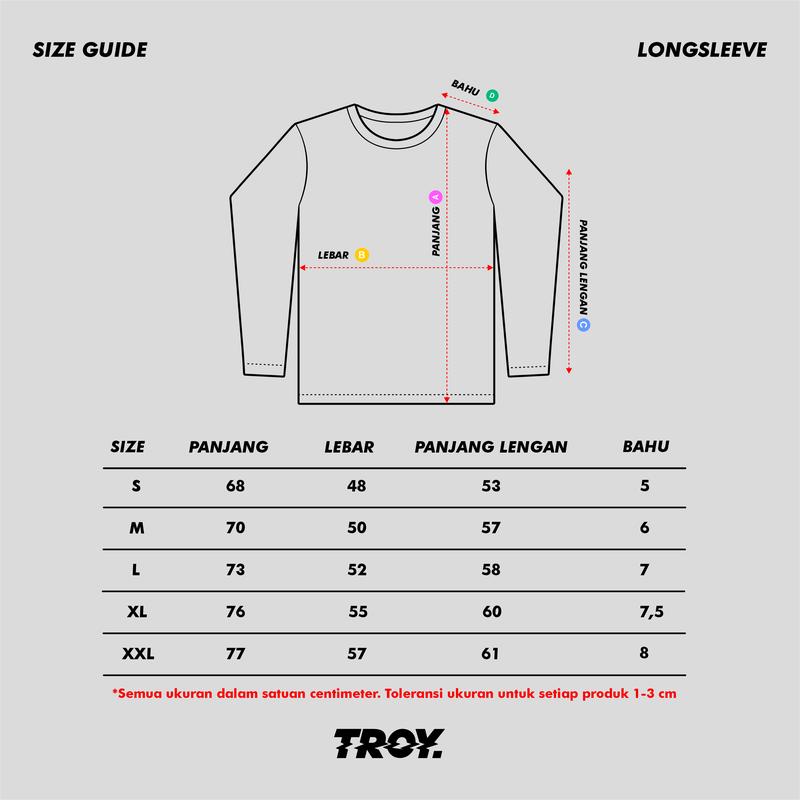 Product Introduction of Troy Company Tshirt Longsleeve White Cute Spooky - Kaos Lengan Panjang Putih LS 2807 0