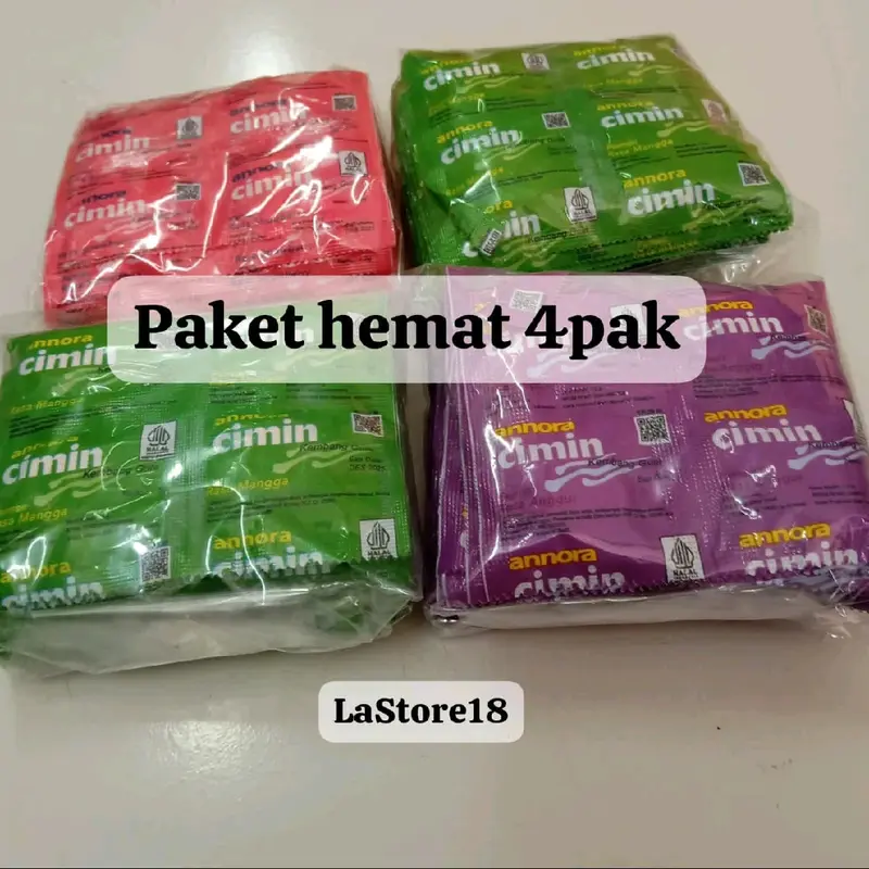PAKET HEMAT 4 PAK PERMEN CIMIN ANEKA RASA 160pcs(1pak isi 40pcs) 2