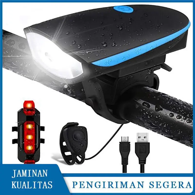 TaffLED Lampu Sepeda LED Cree XPG dengan Klakson - 7588 - Multi Color Outdoor lampu buat sepeda pancal 0