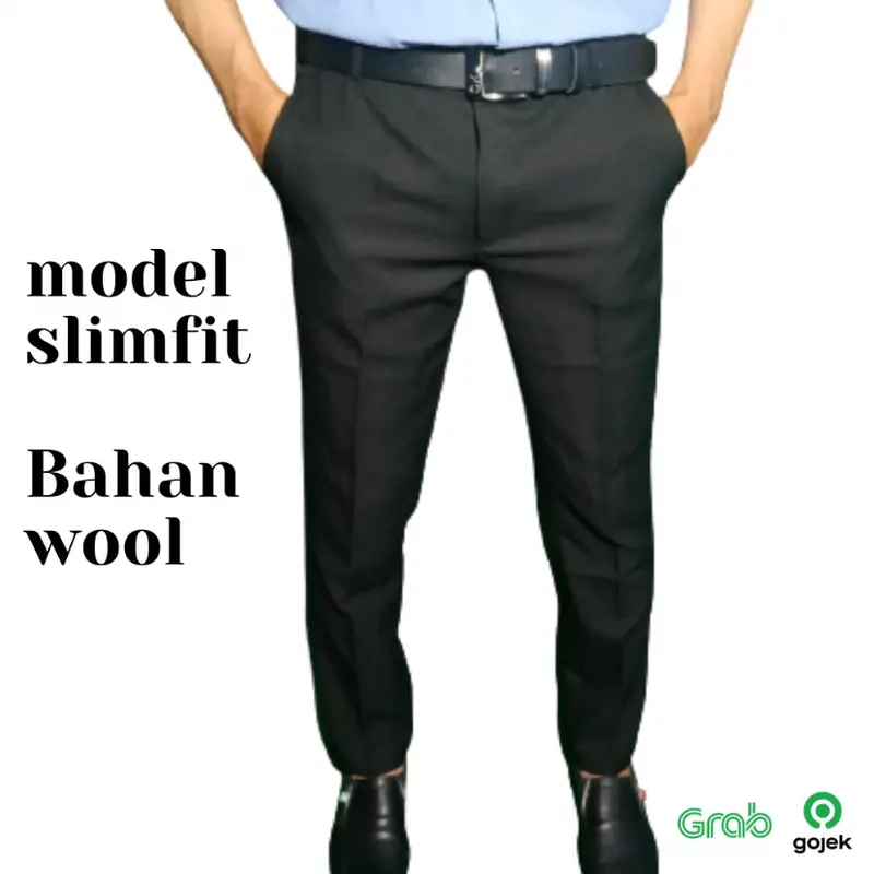 celana formal pria slim fit celana kantor slimfit Cotton 4