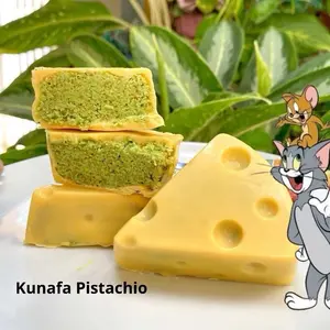 Chocolate Dubai Cheese Cake Tom and Jerry Kunafa Pistachio - 1 Slice