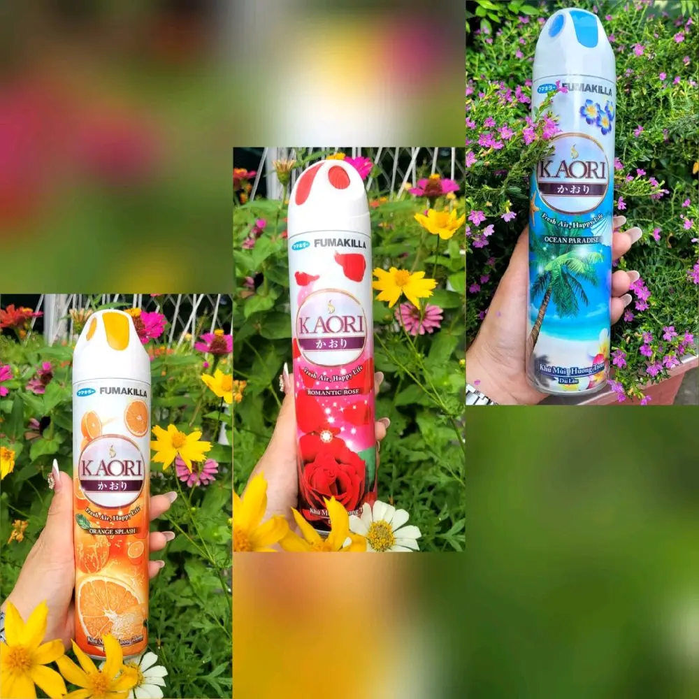 XỊT PHÒNG KAORI (HƯƠNG HOA HỒNG - HƯƠNG CAM - HƯƠNG BIỂN)