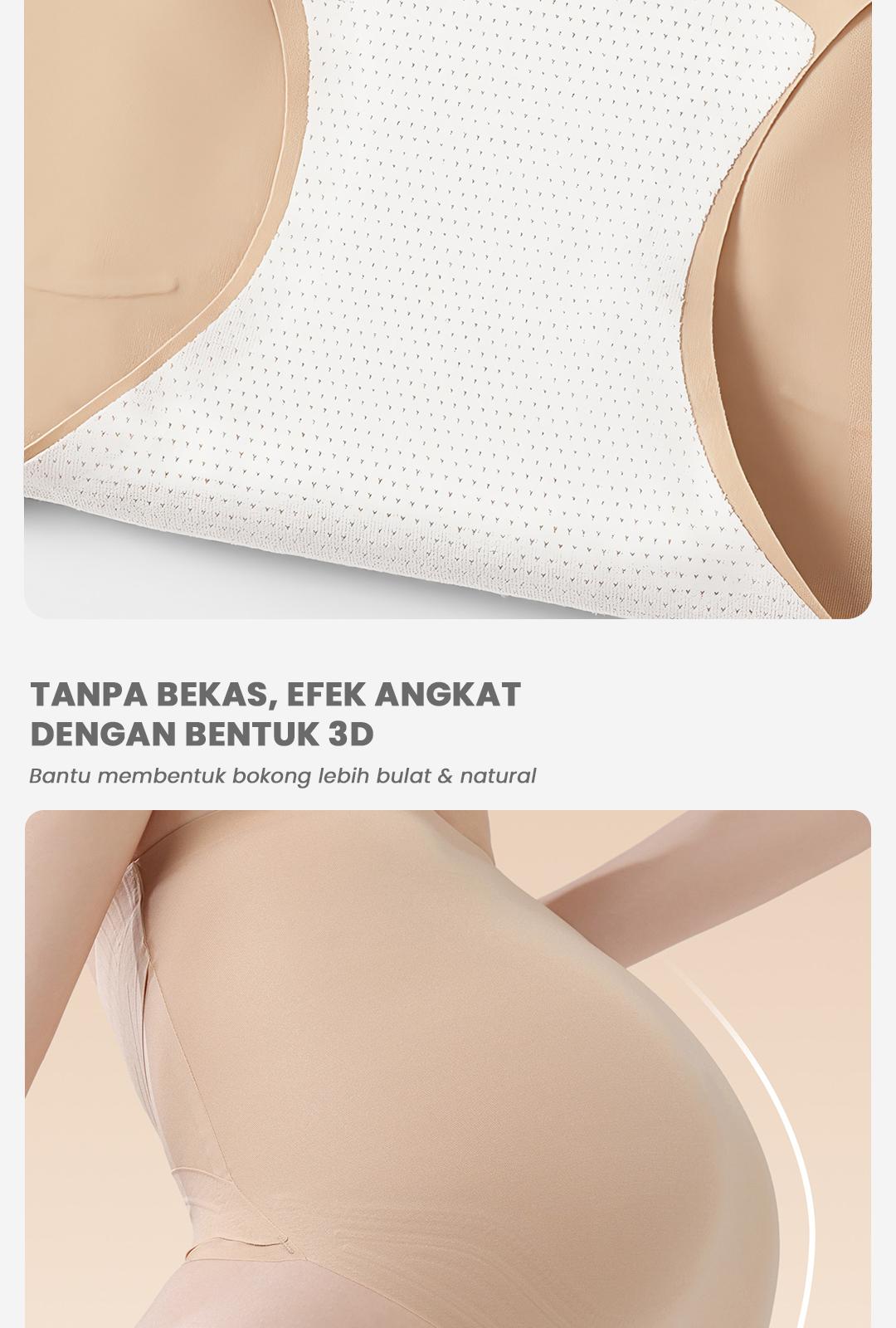 MISSWISS (3 Pcs) - Celana Dalam Seamless Wanita Pinggang Tinggi | Membentuk | Mengontrol Perut | Mengangkat Pinggul | Size M–2XL | #8562 MISSWISS (3 Pcs) - Celana Dalam Seamless Wanita Pinggang Tinggi | Membentuk | Mengontrol Perut | Mengangkat Pinggul | Size M–2XL | #8562