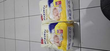Product Review of [2 BALL] Makuku Dry Care SAP Diapers Tape/Pants NB-S38/M30/L28/XL24/XXL22| Popok Bayi Tipis Cepat Kering Pampers Anti Gumpal Tipe Perekat dan Celana Anti Ruam from V**y R**a I**i 1