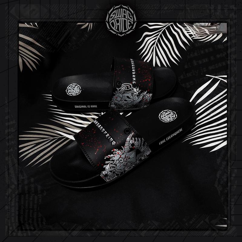 Sendal Sukajan Japan Series - Sandal Slip On Pria - Slippers Pria - Selop Slide Karet SWAG AND PRIDE 4