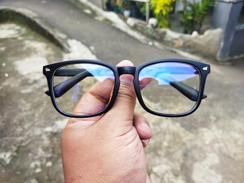 kacamata Frame k9 doff Lensa Blueray Photocromic bluechromic progresif murah 3 7