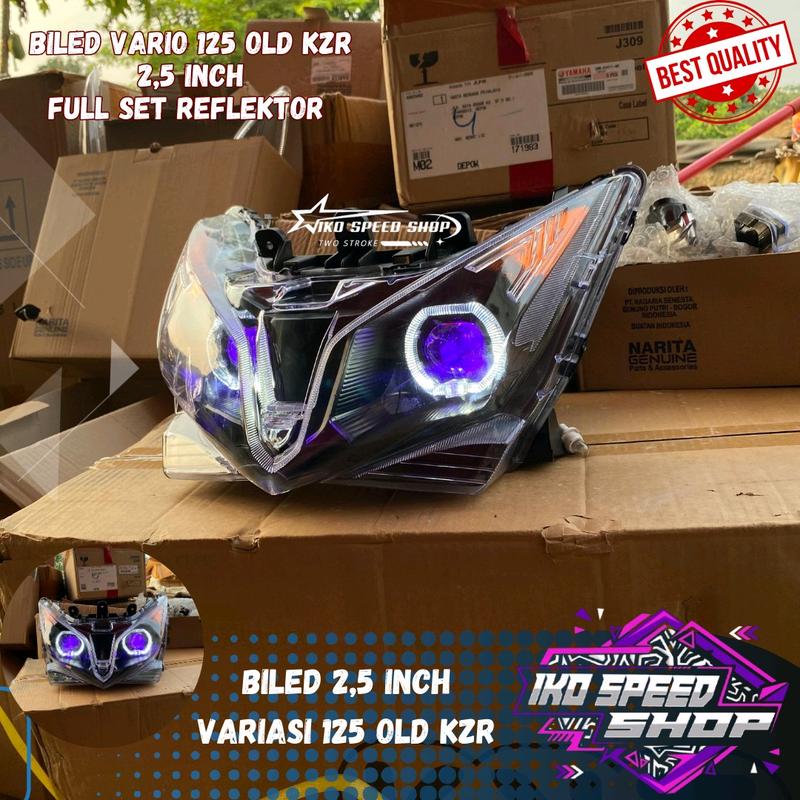 BILED VARIO 125 OLD KZR 2,5 INCH FULL SET REFLEKTOR Motorcycle 3