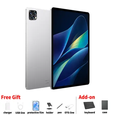 Pro 11  Pad Ponsel dan Layar LCD 16GB+1TB tablet android 58mp ipad murah 9600mAh Tablet PC Screen Wif 5G Dual SlM Dual StandbyOriginal Tablet 3