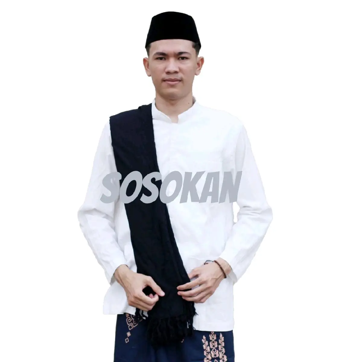 sorban rida hitam polos panjang rida solo rayon surban habib haji