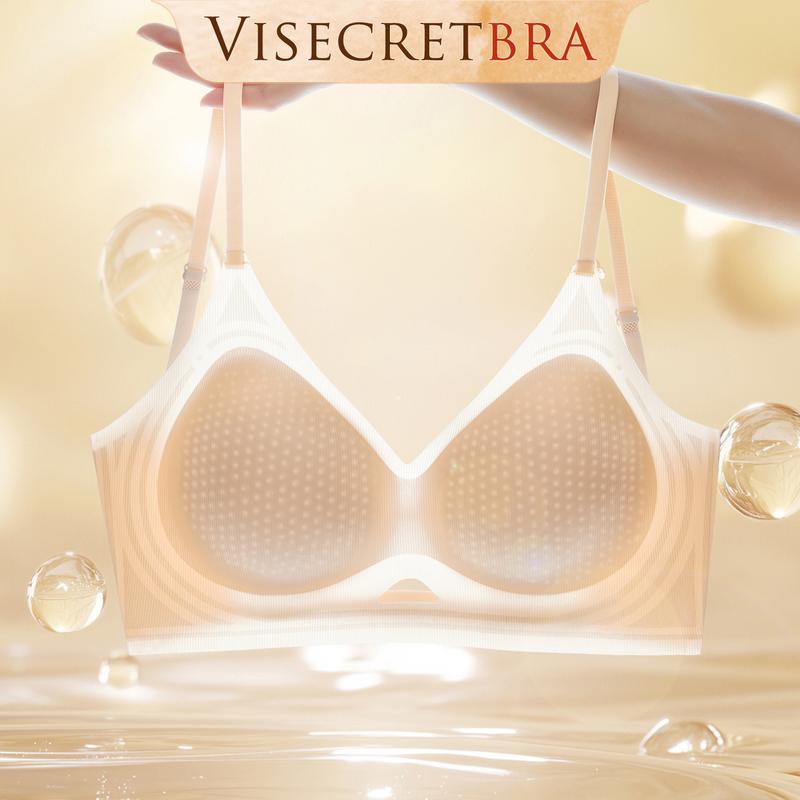 Combo Áo Lót Bra Su Có Đệm Mút Nâng Ngực Mỏng Mịn Không Lộ Viền Không Gọng Hở Lưng Voi -- VN240856 Women Nữ Top