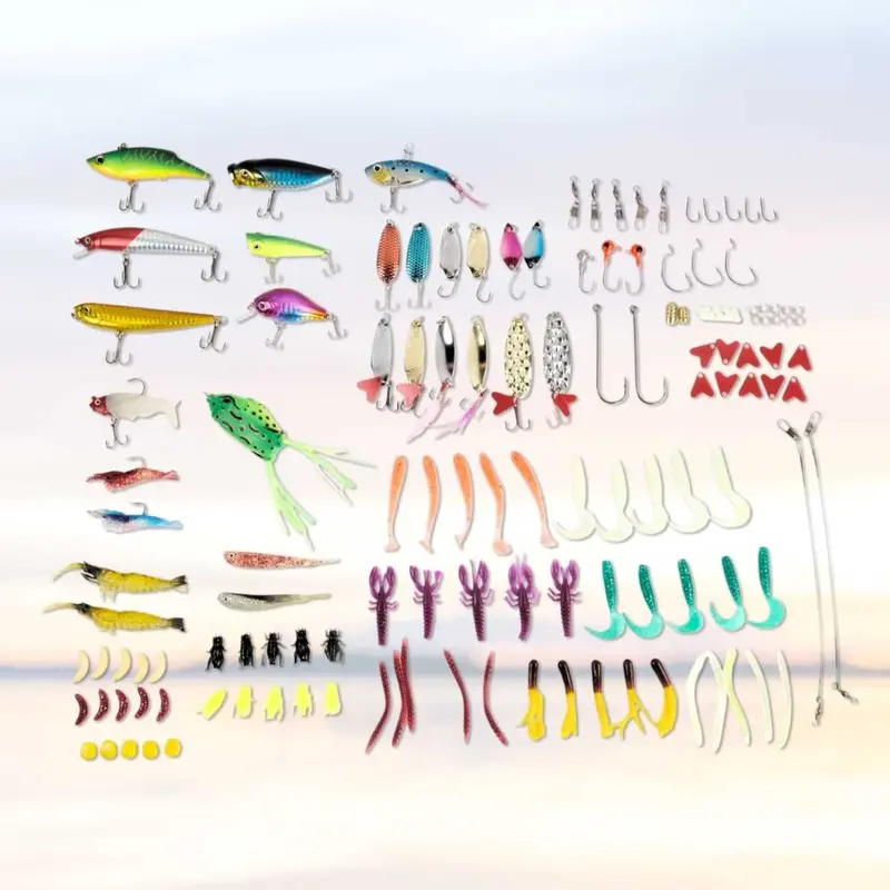 umpan Minnow Casting Set Lengkap Umpan Pancing Ikan Lure Set Fishing 101PCS 45PCS 171PCS 140PCS 109PCS 171PCS - LIXADA Forrecci umpan ikan mujair metal jig soft frog bufo 2