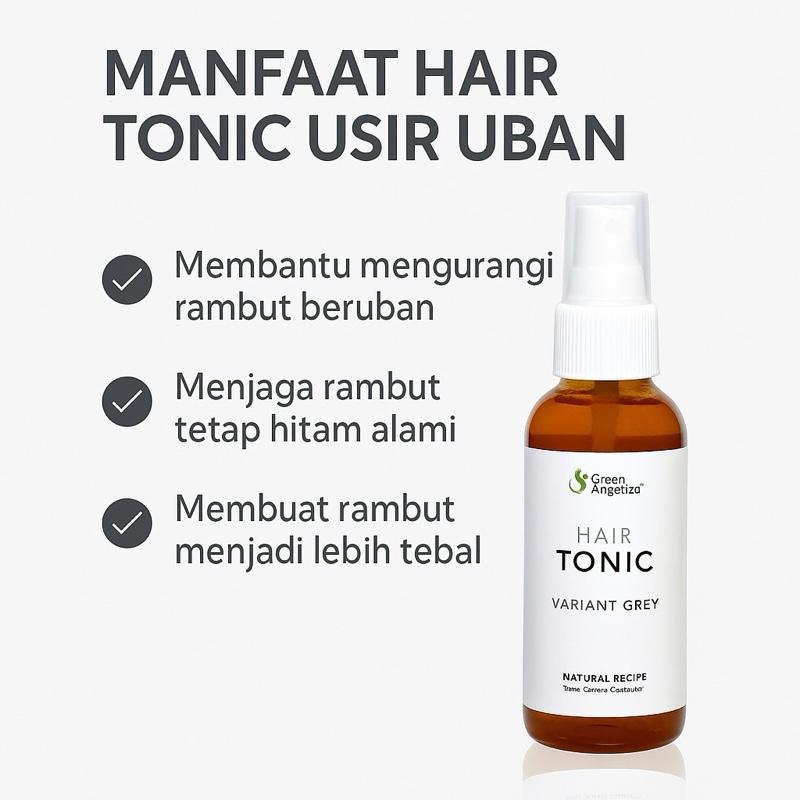 Hair Tonic Uban Green Angelica Menghitamkan Rambut Putih Nutrisi Rambut anti grey hair hitam extract Cat Dye Pria Pewarna 6