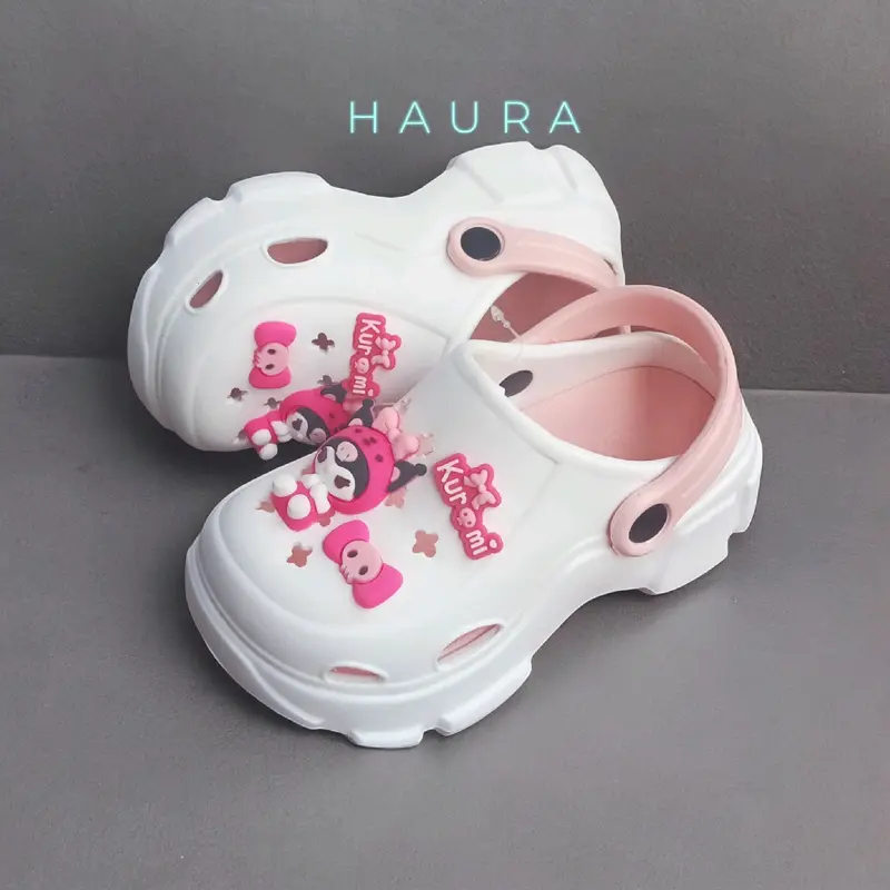 2419 SANDAL BAIM ANAK VIRAL SANDAL WEDGES WANITA KEKINIAN 2