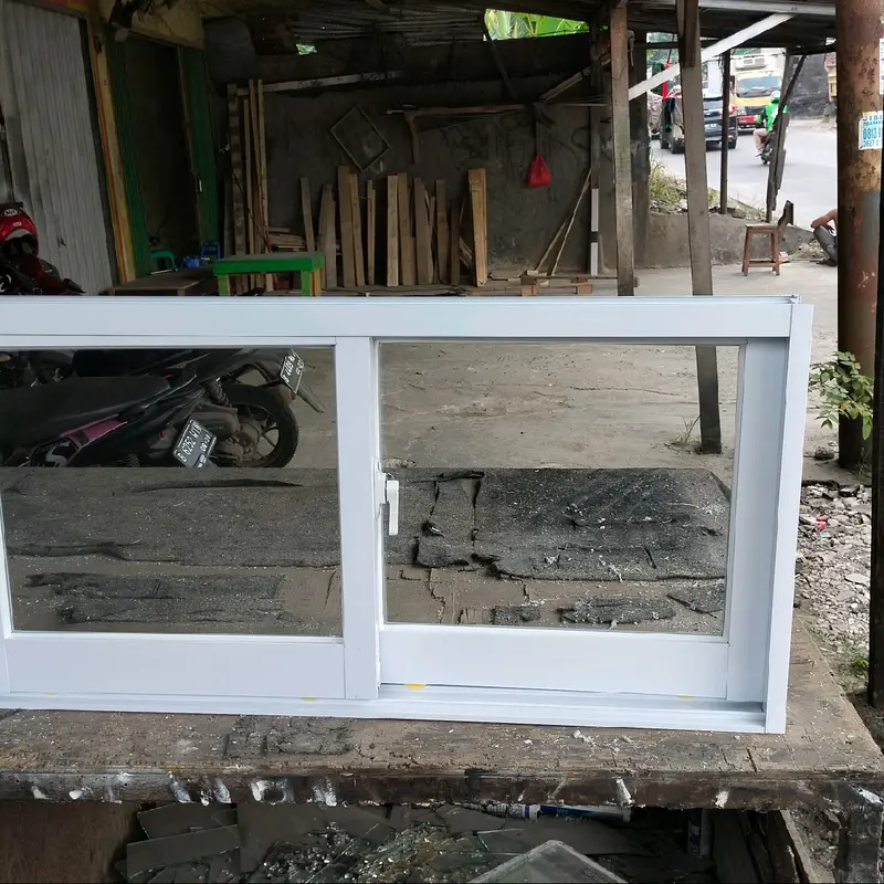 JENDELA SLIDING T50 X L100 ALUMINIUM BAHAN JUMBO PINTU VENTILASI JENDELA DAPUR MINIMALIS MODERN TERBARU MURAH 8