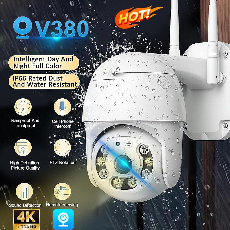 Cctv Full Color GOOD CCTV V380 Pro CCTV 4K 8MP PZT CCTV Wireless WIFI Outdoo - TikTok ...
