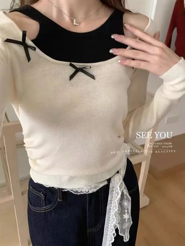 [PREMIUM]Berynette 0335 - Korean Knit Top - Baju Rajut Wanita Lengan Panjang - Long Sleeve Knitwear Atasan maroon 7
