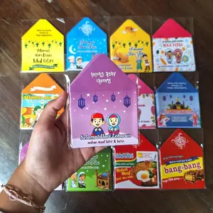 PROMO!! Amplop Lebaran 2026 Ukuran Medium 10 pcs bahan kertas Artpaper 120 gram Motif Banyak Uang Lipat 1x STOK TERBATAS!!
