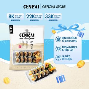 Rong Biển Cuộn Cơm Hàn Quốc GENKAI 9 Lá 20g