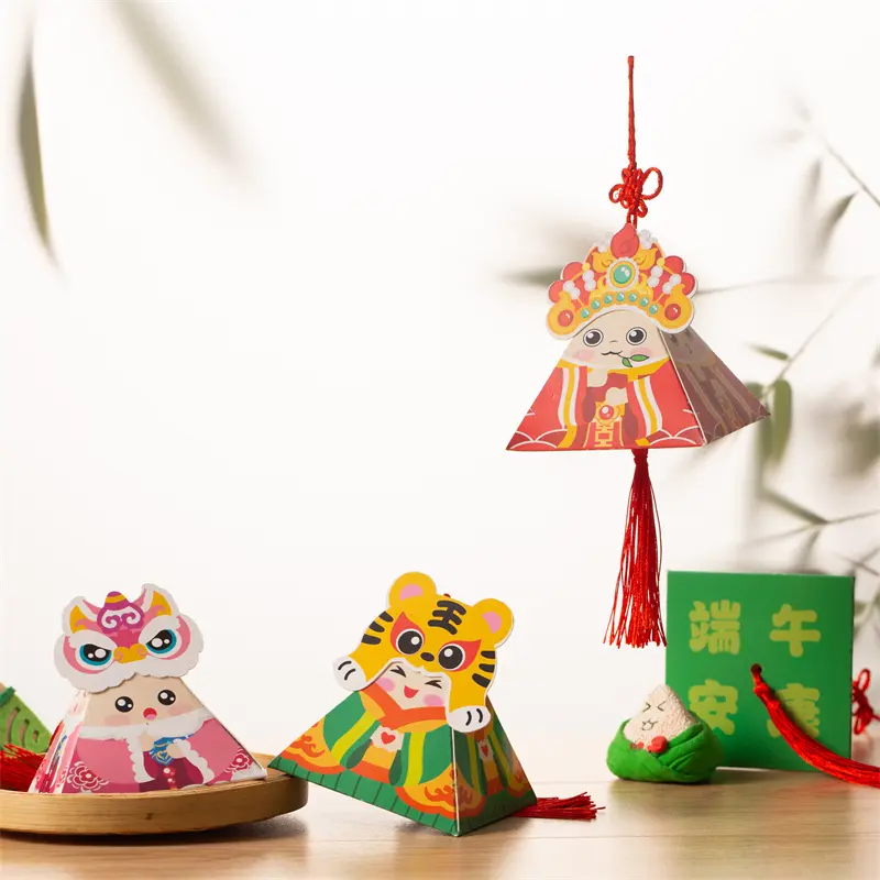 Dragon Boat Festival DIY Craft Kits: Intangible Cultural Heritage Zongzi Decorations, Kids Materials for Kindergarten, Wholesale