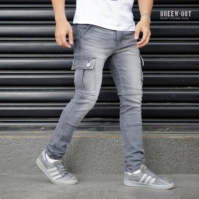 CELANA CARGO CELANA PANJANG JEANS PRIA DENIM SLIMFIT Lembut Stretch Nyaman 8