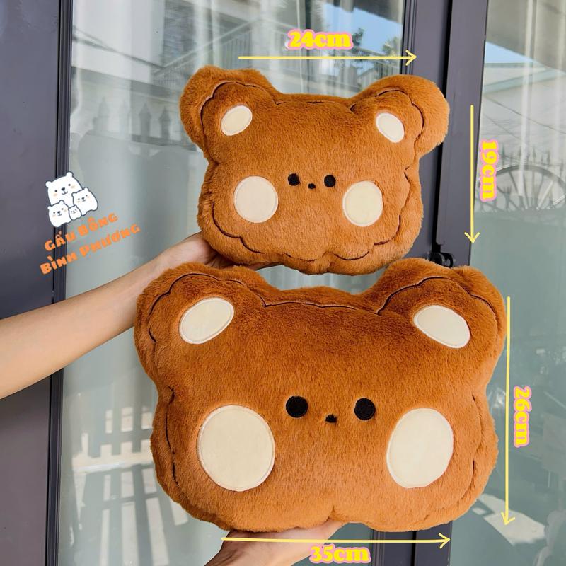  Gối đi xe máy cho bé hình gấu nâu dễ thương - Gối đi xe máy chống va đập đầu cho bé hình gấu nâu cute 