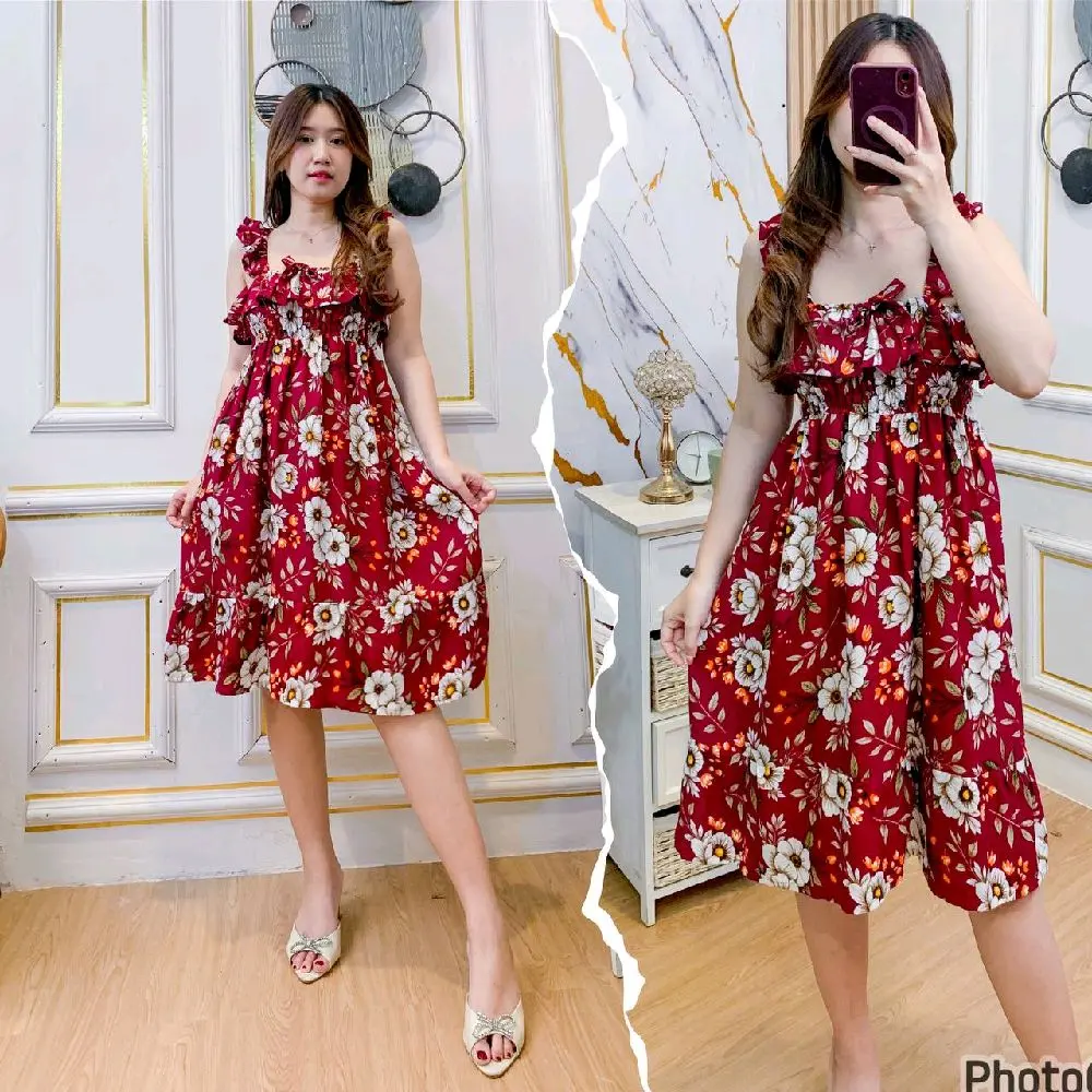 alya daster bali motif/daster putri bali/daster sholehot