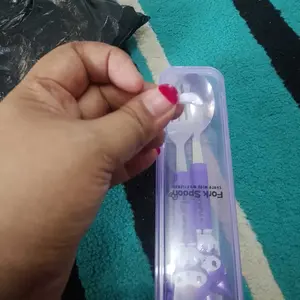 (Harian-Store)Set Sendok Garpu H1028 Peralatan Makan Anak Motif Karakter Lucu Bahan Aman Portable Dan Praktis
