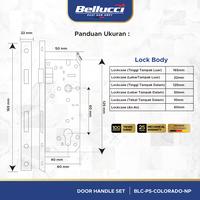 Gambar Bellucci Door Handle Set P5 Colorado Gagang Pintu Satu Set Ukuran Medium Minimalis Modern Design dari ONASSIS BELLUCCI OFFICIAL Kota Tangerang 4 Tokopedia