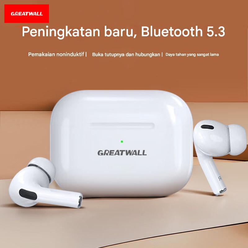 AI Wireless Tws Smart Touch Control Headphone Nirkabel Bluetooth 5.2 Earphone Sport Earbud Headset Musik untuk Semua Ponsel Pintar
