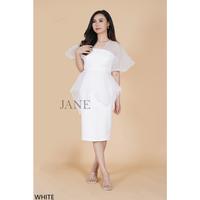 Gambar JANE | Gina Elegant Dress Wanita Formal Pencil Tile Party Dress Midi Gaun Scuba Baju Pesta Kondangan dari Jane Collection Kota Surabaya 4 Tokopedia