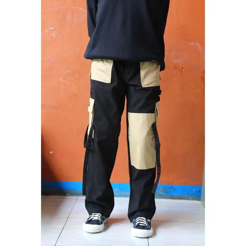 Cargo Two Tone Unleash / Celana Cargo Twotone Tebal Loose Fit 3