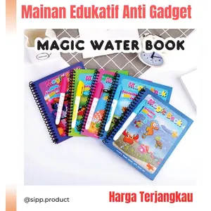 [TERJANGKAU] Magic Water Book Mainan Anak Anti Gadget Bisa Dipakai berkali-kali