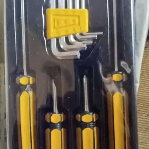 Obeng Set Plus Minus 9 in 1 Kunci L Screwdriver Multifungsi