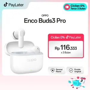 OPPO Enco Buds3 Pro True Wireless Earbuds White [Up to 54 hours Playback, IP55 Certification]