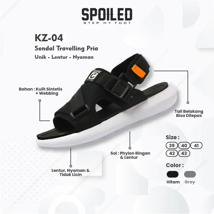 Sandal Pria Travelling Sendal Gunung Pria Original Tali Strap Sepatu untuk Laki - Laki Cowok Kekinian