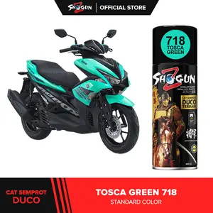 Cat Semprot Motor Shogun Z Paint Tosca Green 718 - Wana Hijau Tosca/ Hijau Mint - CAT DUKO KEMASAN AEROSOL