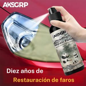 AKSGRP 1pc Kit de reparación de lentes de faro universal 2 en 1, Removedor de oxidación para faros de coche para lentes transparentes, Solución de pulido innovadora para restauración rápida