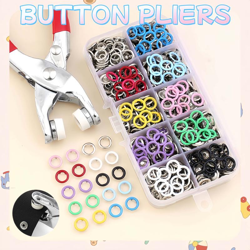 100 Sets Button Suit Metallic Color Colour Button Popper No - TikTok ...