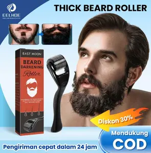 East Moon Dermaroller Rambut Beard Roller 1pcs Scalp Roller Men Beard Growth Nourishing Anti Hair Loss Alat Penumbuh Jenggot