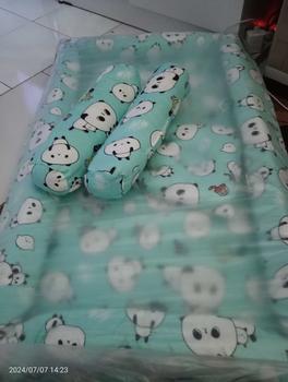 Product Review of kasur bayi plus klambu motif panda biru Bayi Baru lahir Bayi Balita Cewek Cowok bantal empuk guling tenda Tidur Kelambu from n**y 0