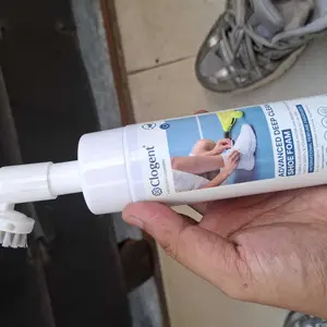 Clogent Foam Pembersih Sepatu Paling Ampuh 10x Lipat Tanpa Air Foam Cleaner + Sikat 200ml