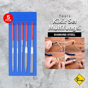 Kikir Diamond Set 5 Pcs Flat Bulat Segitiga Kotak