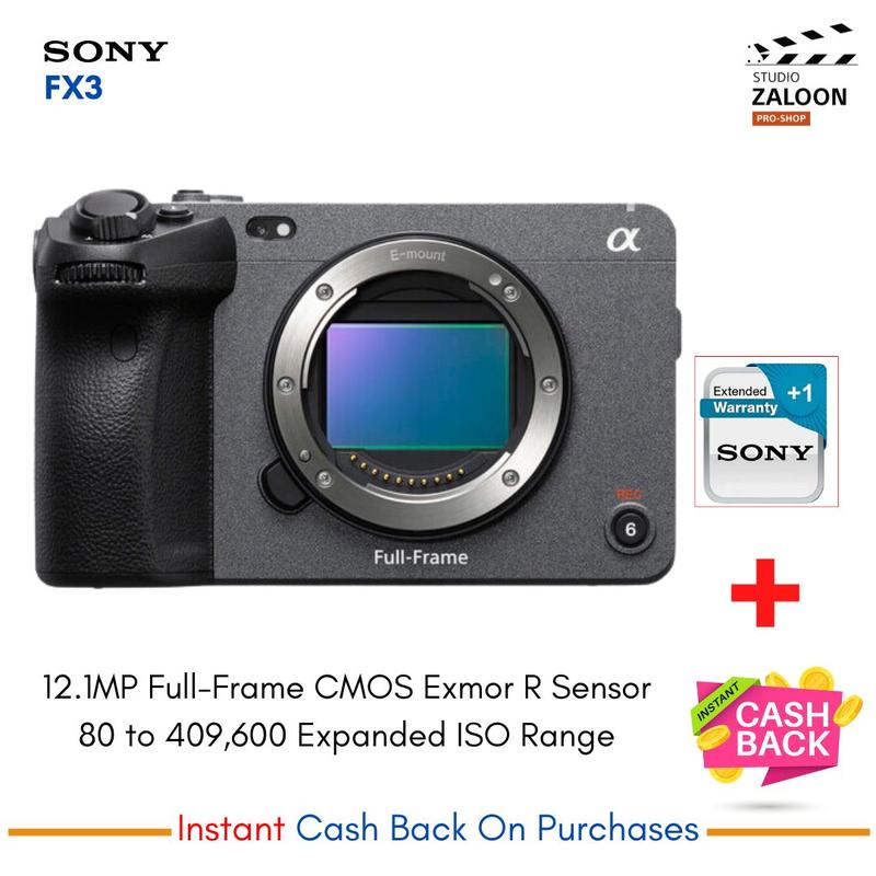 Sony FX3 Full-Frame Cinema Camera(12.1MP Full-Frame CMOS Exmor R Sensor ...