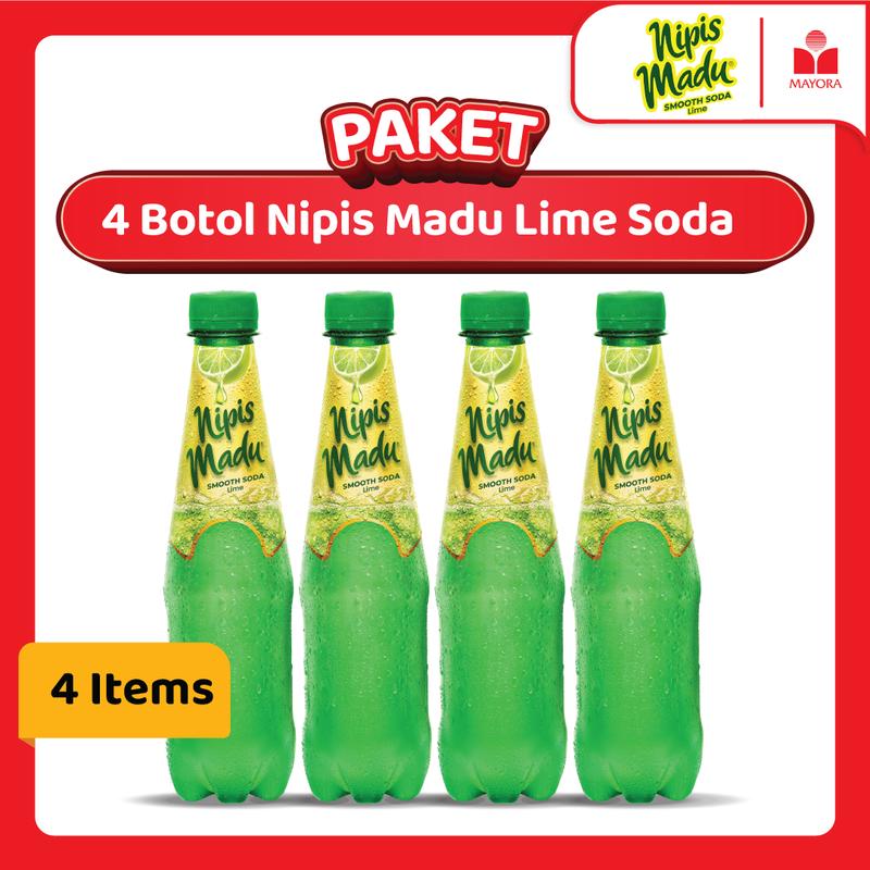 Paket 4 Botol Nipis Madu Lime Soda 0