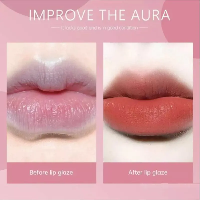 HOLD MORNING Keychain Lipstick Pink Bear Matte Lip Cream Lip Glaze Gantungan Kunci Lipstik - XX273 4