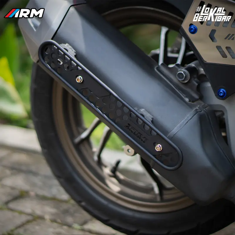 ARM TAMENG KNALPOT POLKADOT PERFORATED Motorcycle 2