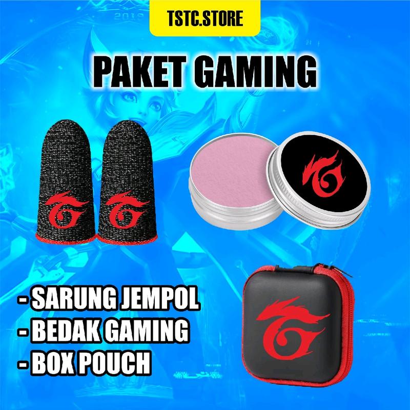 SARUNG GAME SHARK ISI BOX + BEDAK GAMING  ANTI KERINGAT SENSITIF GAMING SUPER SOFT PREMIUM Accessories Komputer 1