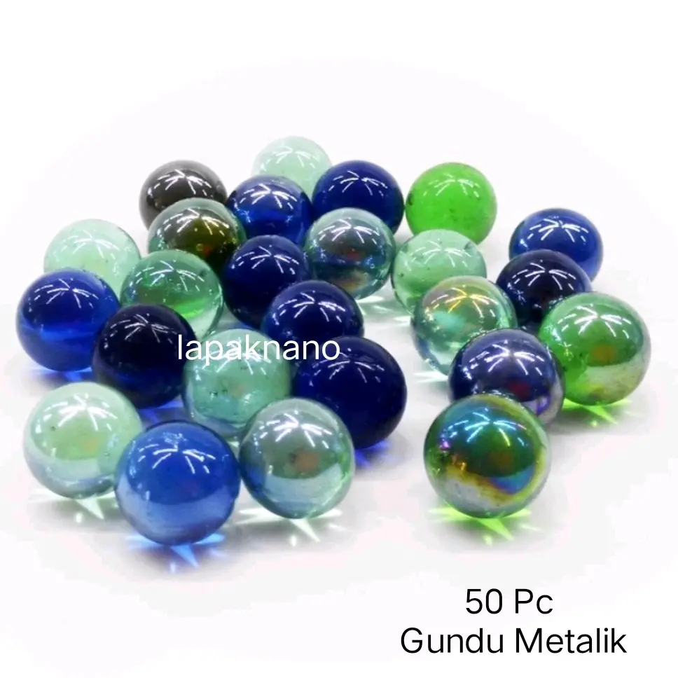 Gundu Kelereng Metalik 50 Pc Mainan Buah Games Kerajinan Toys