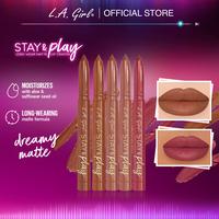 Gambar LA GIRL Stay & Play Matte Lip Crayon - Truly Yours	 dari LA Girl Indonesia Kota Administrasi Jakarta Barat 4 Tokopedia